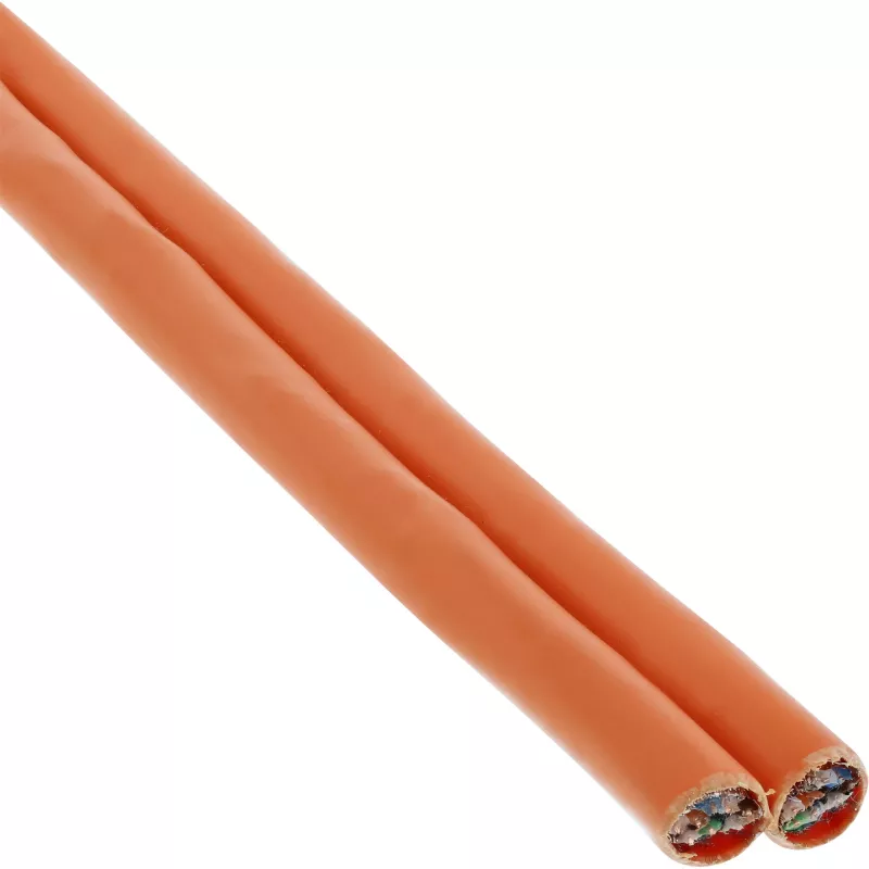 InLine duplex-installatiekabel S/FTP PiMF Cat.7a AWG23 1200MHz, LSOH, 100m