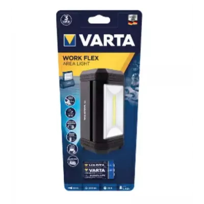 Varta Work Flex Vlakverlichting, 230 lm, zwart