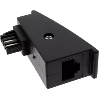 Adapter InLine TAE-F stekker naar RJ45-bus 8P2C voor Fritzbox, zwart