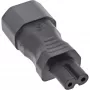 InLine netadapter IEC 60320 C14 naar C7, 3-polige IEC-ingang naar 2-polig