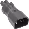 InLine netadapter IEC 60320 C14 naar C7, 3-polige IEC-ingang naar 2-polig