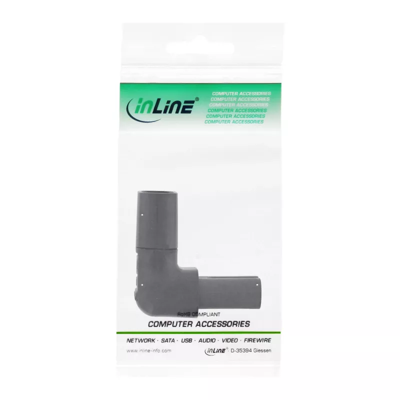 InLine netadapter IEC 60320 C8 / C7, omhoog/omlaag haaks 2-polig