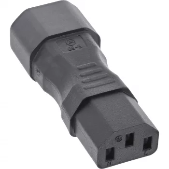 InLine netadapter IEC 60320 C14 naar C13, 3-polig, koudapparaatstekker