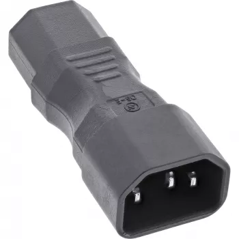 InLine netadapter IEC 60320 C14 naar C13, 3-polig, koudapparaatstekker