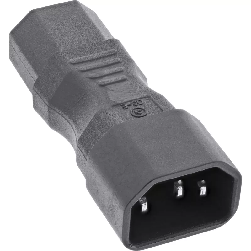InLine netadapter IEC 60320 C14 naar C13, 3-polig, koudapparaatstekker