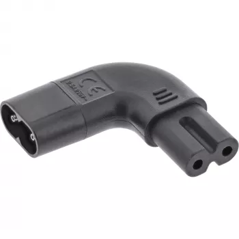 InLine netadapter IEC 60320 C8 / C7, links/rechts haaks 2-polig
