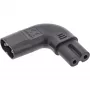 InLine netadapter IEC 60320 C8 / C7, links/rechts haaks 2-polig