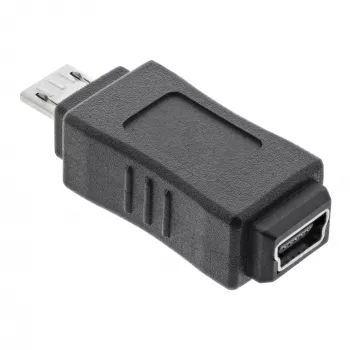 InLine Micro-USB-adapter Micro-B stekker / Mini-USB 5 pin bus