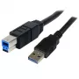 StarTech.com 3 m zwarte SuperSpeed USB 3.0-kabel A naar B - M/M