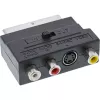 InLine scart-adapter scart-stekker / 3x RCA en S-VHS video in-/uitgang