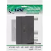 InLine scart-adapter scart-stekker / 3x RCA en S-VHS video in-/uitgang