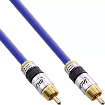 InLine Premium RCA video & digitaal-audiokabel RCA-stekker / stekker verguld 5m