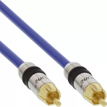 InLine Premium RCA video & digitaal-audiokabel, RCA-stekker/stekker, verguld, 2 m