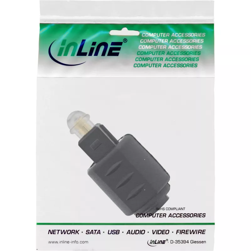 Optische audio-adapter 3,5-mm-bus / Toslink-stekker InLine 89907