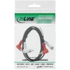 InLine audiokabel 2x cinch M/M haaks 1,2m zwart 89929 Intos