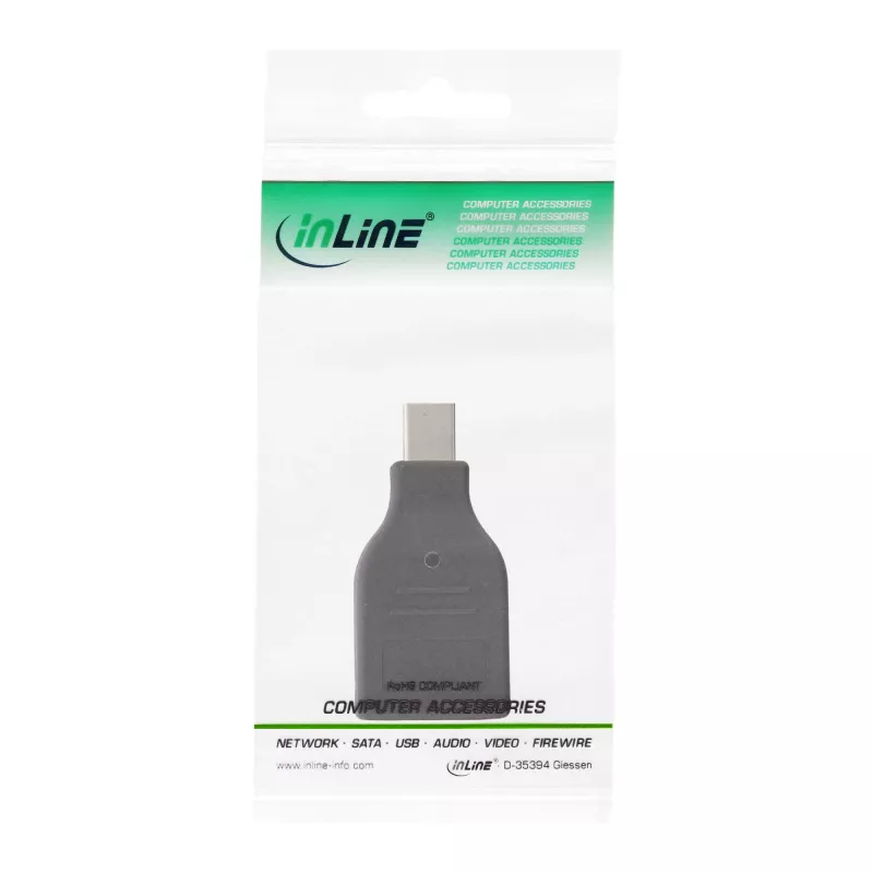 InLine DisplayPort-converter, mini DisplayPort-stekker / HDMI-bus, FullHD/60Hz
