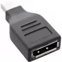 InLine DisplayPort-adapter, mini DisplayPort-stekker / DisplayPort-bus, 4K/60Hz