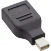 InLine DisplayPort-adapter, mini DisplayPort-stekker / DisplayPort-bus, 4K/60Hz