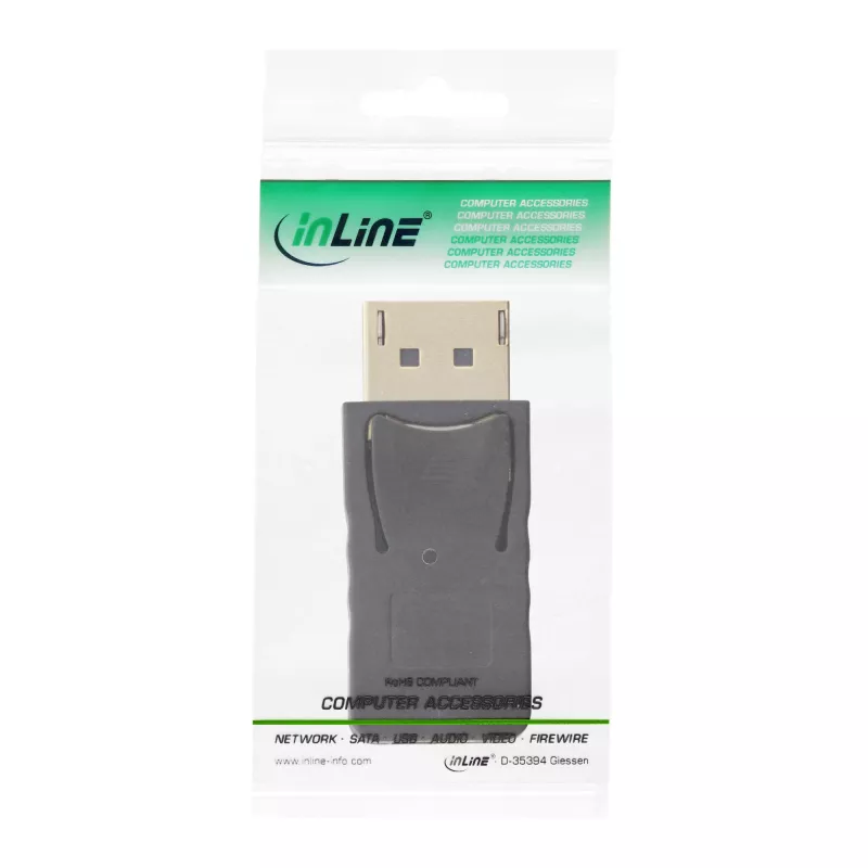 InLine DisplayPort-adapter, DisplayPort male / mini DisplayPort female, 4K/60Hz