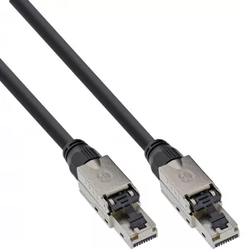 InLine patchkabel, U/UTP, Cat.6A, halogeenvrij, AWG23 koper, zwart 40m