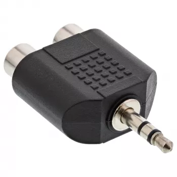 Audio-adapter 3,5 mm stekker / 2x cinch-bus stereo InLine 99302