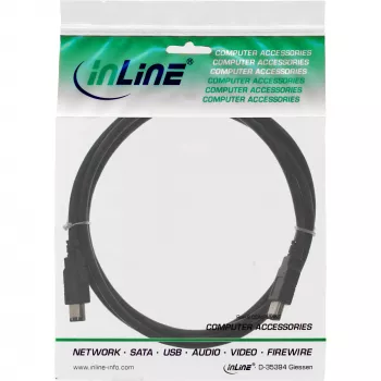 InLine FireWire 400 1394-kabel 6-pins stekker/stekker 3m