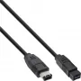 InLine FireWire 400 naar 800 1394b kabel 6 / 9 pin stekker 3m