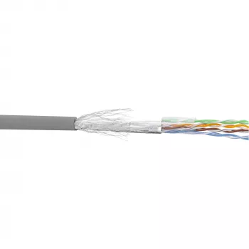 InLine patchkabel SF/UTP Cat.5e AWG26 CCA PVC grijs 500m