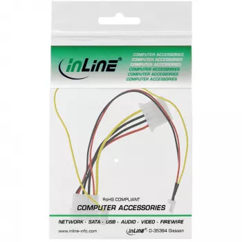 InLine fan adapter kabel 12V / 7V met snelheidssignaal InLine 33007T