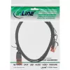 InLine slanke patchkabel, U/UTP, Cat.6, zwart, 2,5 m