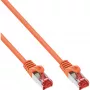 InLine patchkabel S/FTP PiMF Cat.6 250MHz PVC koper oranje 1m