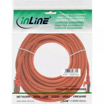 InLine patchkabel S/FTP PiMF Cat.6 250MHz PVC koper oranje 20m