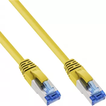 InLine patchkabel S/FTP PiMF Cat.6A halogeenvrij 500MHz geel 15m