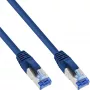 InLine patchkabel S/FTP PiMF Cat.6A halogeenvrij 500 MHz blauw 15 m