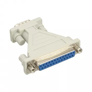 InLine seriële AT-adapter 25-pins bus / 9-pins Sub-D-stekker