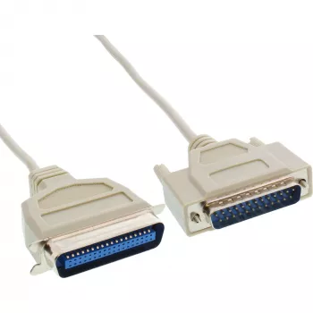 InLine printerkabel bidirectioneel 25-pins D-Sub naar 36-pins Centronics 2 m
