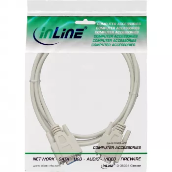 InLine seriële kabel DB9-bus/bus direct 5 m