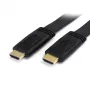 StarTech.com 5 m platte high-speed HDMI®-kabel met ethernet – Ultra HD 4k x 2k HDMI-kabel – HDMI naar HDMI M/M