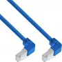 Netwerkkabel InLine® S-76602BU-3.43 haakse stekker S/FTP Cat.6 3,43 m blauw