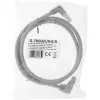 Netwerkkabel InLine® S-76602U-1.1 haakse stekker Cat.6 1,1 m grijs
