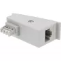 InLine TAE-F DSL-adapter, TAE-F stekker / RJ45 bus, 8P2C voor Fritzbox, grijs