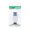 Keystone snap-in glasvezeladapter InLine SC–SC simplex SM met keramische huls, plat, wit