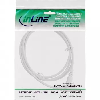 InLine DC-verlengkabel, DC-stekker/bus 4,0x1,7mm, AWG 18, wit 2m