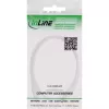 InLine DC-verlengkabel, DC-stekker/bus 5,5x2,5mm, AWG 18, wit 3m