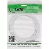 InLine DC-verlengkabel, DC-stekker/bus 5,5x2,5mm, AWG 18, wit 3m
