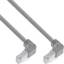 InLine patchkabel beide zijden haaks, S/FTP (PiMf), Cat.6, 250 MHz, PVC, koper, grijs, 1,1 m