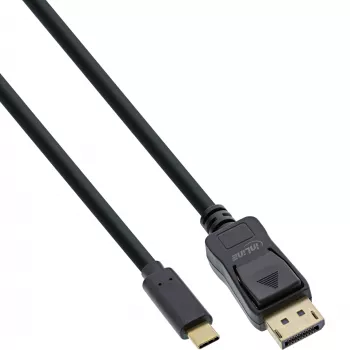 InLine USB-displaykabel, USB-C stekker naar DisplayPort stekker, 7,5 m