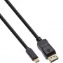 InLine USB-displaykabel, USB-C stekker naar DisplayPort stekker, 7,5 m