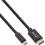 InLine USB-displaykabel, USB-C stekker naar HDMI stekker, 5 m, 5 m, USB Type-C, HDMI, stekker, stekker, recht