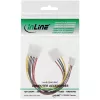 InLine interne Y-stroomkabel 1x 5,25 inch Molex / 1x 5,25 inch Molex + 1x 3,5 inch Floppy